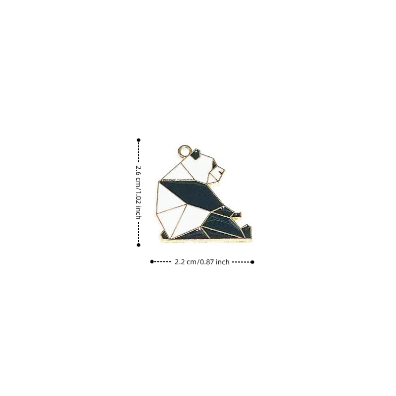 4pcs Cute Animal Metal Pendent