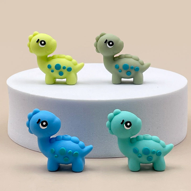 5pcs Dinosaur Silicone Beads For Beadable Pen