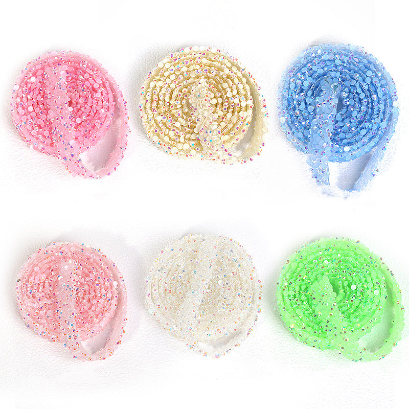 1pcs 1.2cm*90cm Jelly Color Sticker Tape