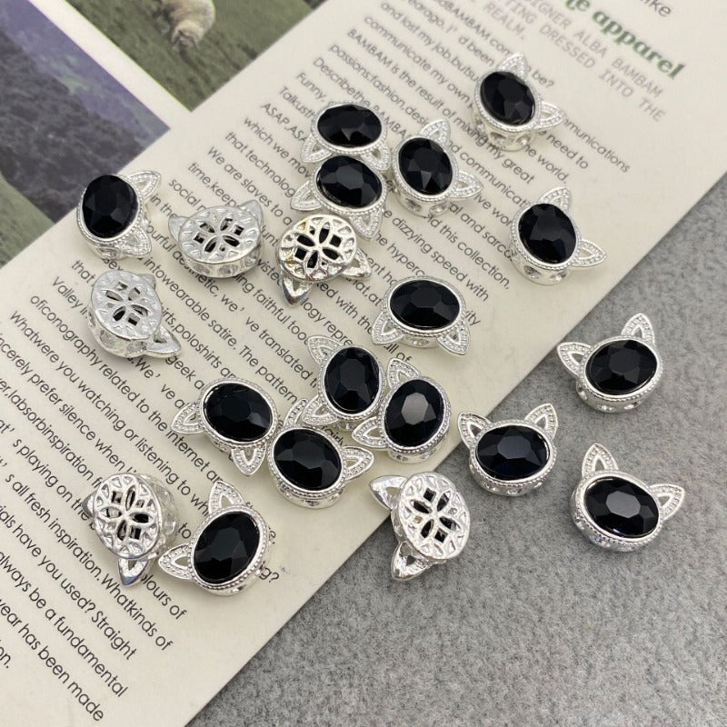 10pcs 4 Hole Metal Monster Accessory