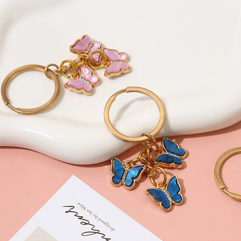 1 pcs Butterfly Keychain Phonechain Cupchain