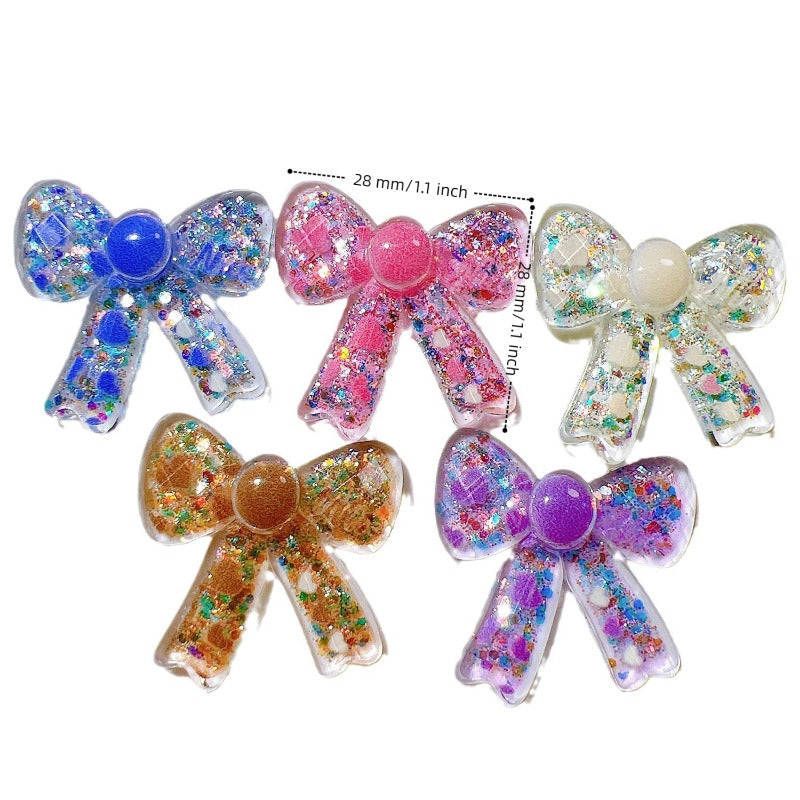 10pcs Bow Resin Charms