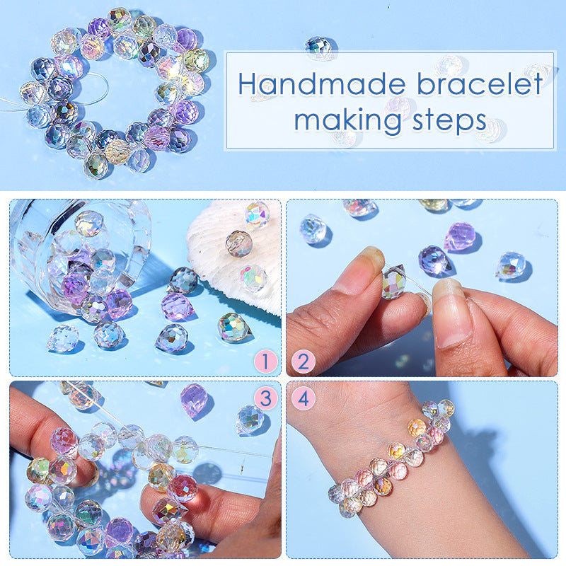 50pcs Crystal Strawberry Beads