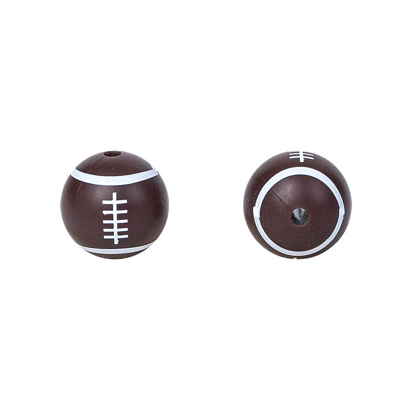 Baseball Football Bsketball Silicon Beads