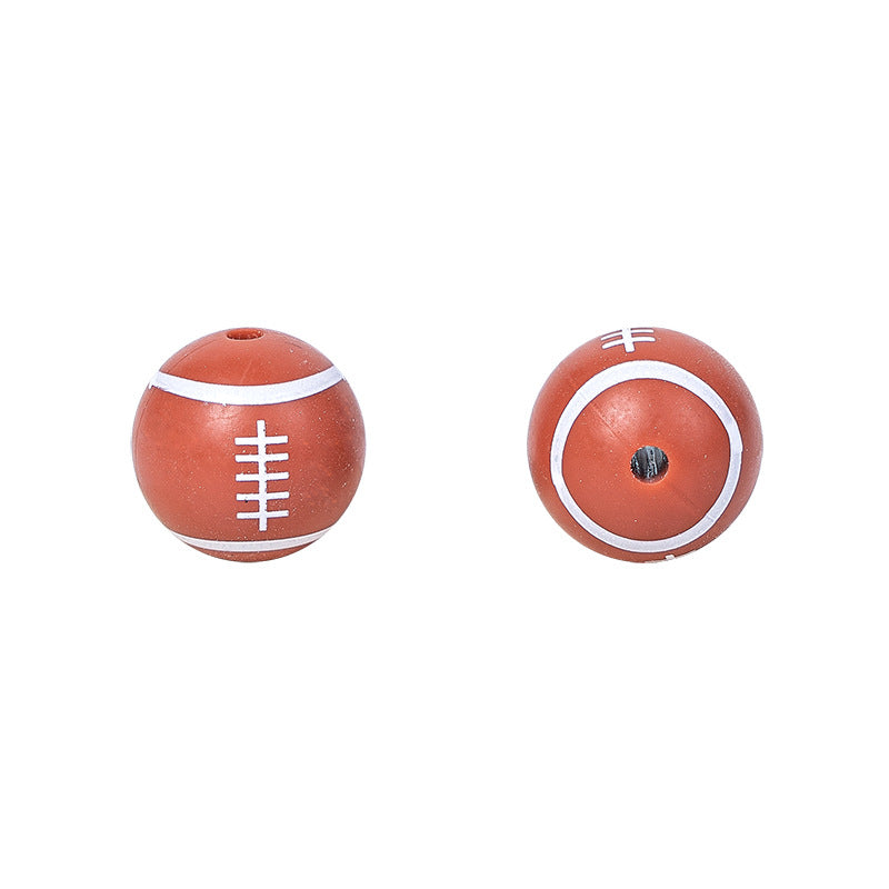 Baseball Football Bsketball Silicon Beads