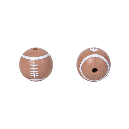 Baseball Football Bsketball Silicon Beads