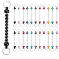 22 pack multicolor metal beadable keychain bars for DIY crafts and jewelry making