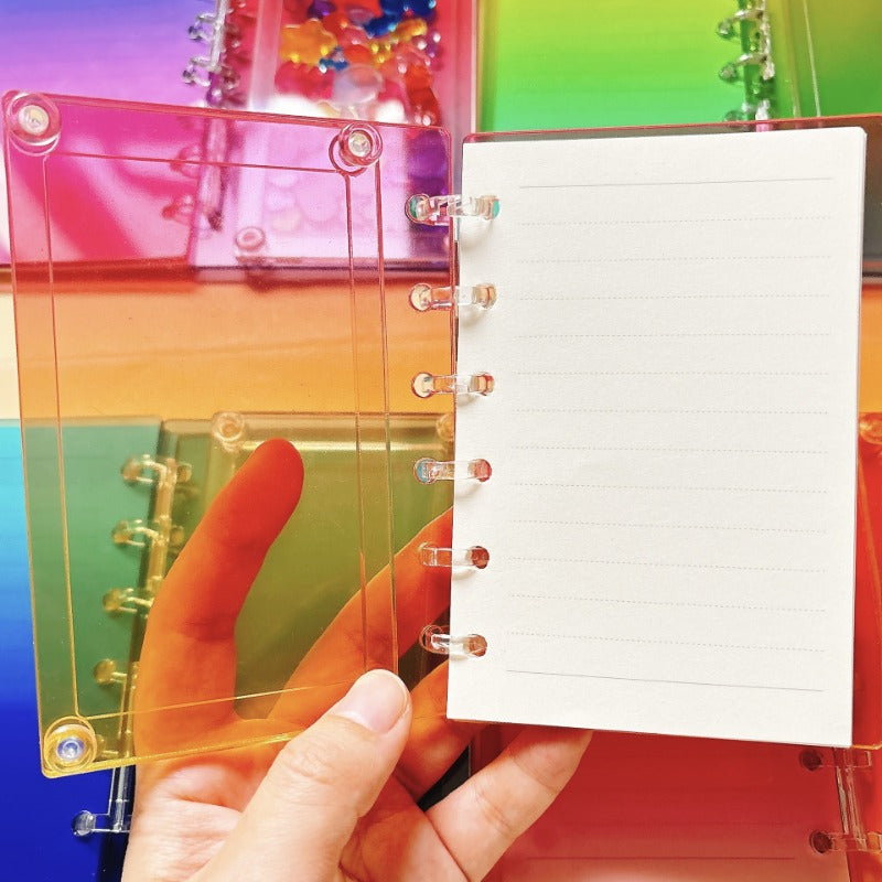 Colorful Acrylic Shaker Notebook