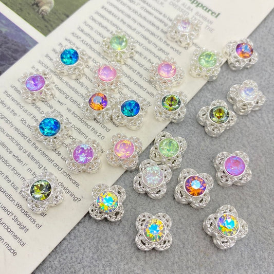 10pcs 8 Holes Four Leaves Clover