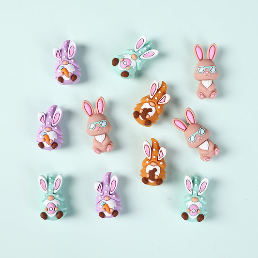 3D EASTER Silicone Focal Beads