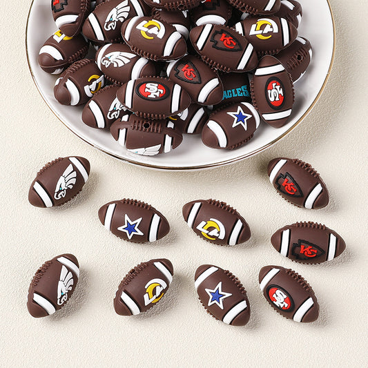 5pcs NFL Silicone Beads For Beadable Pen