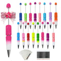 48Pcs Fluorescent Gradient Beadable Pen Kit – 16 Bright Pens with Refills & Bags, DIY Sparkle Craft Pens
