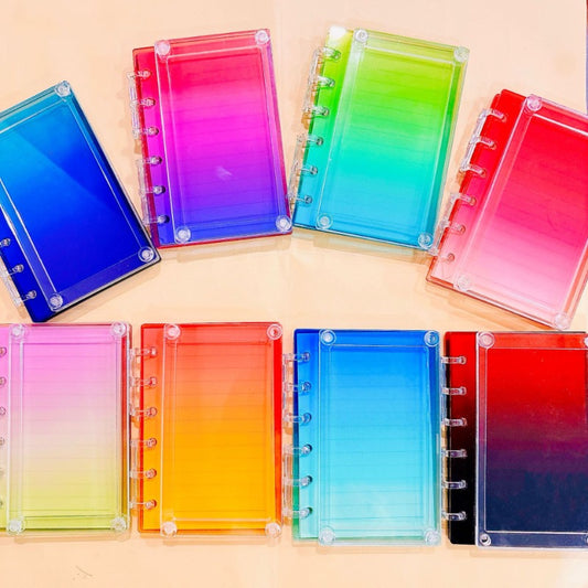 Colorful Acrylic Shaker Notebook