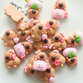 12pcs Kapibala Mini Resin Charms