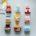 18pcs Snack Mni Resin Charms
