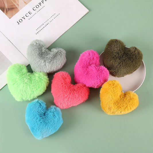 1pcs Heart Pompom Pendant