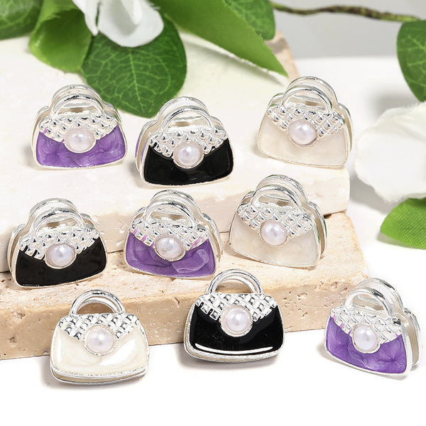 5pcs Mix 16x18mm Beadable Alloy Bag