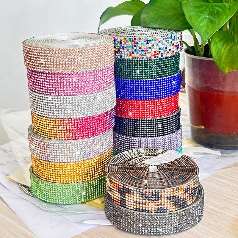 1pcs 4.5m Rhinestone Sticker Tape
