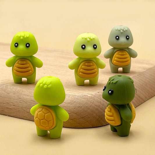 5pcs Turtle Silicone Beads For Beadable Pen