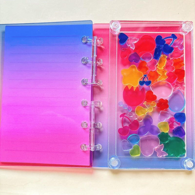 Colorful Acrylic Shaker Notebook