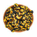 10pcs Sunflower Printed Silicone Beads