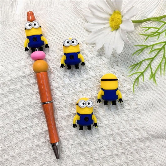 3D Yellow Silicon Focal Beads