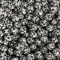 10pcs Skeleton Printed Silicone Beads