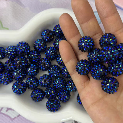 16mm resin chunky diamond beads