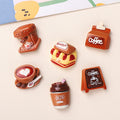 12pcs Coffee Resin Charms