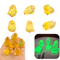 12PCS Luminous Mini Resin Chicken Figurines