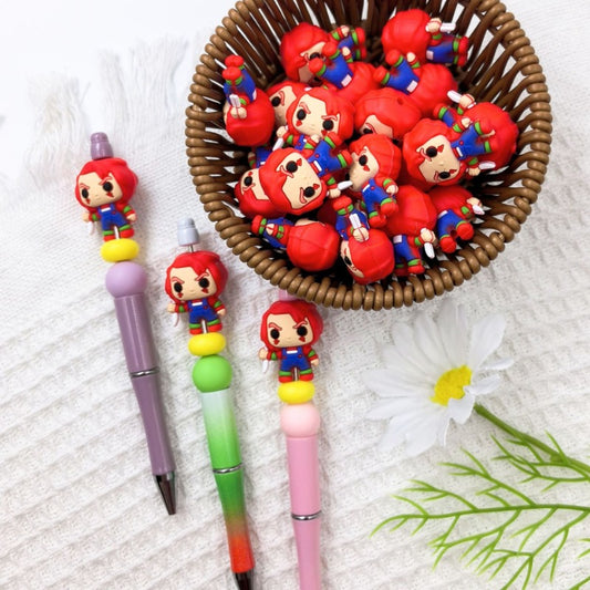 3D Horror Silicone Focal Beads