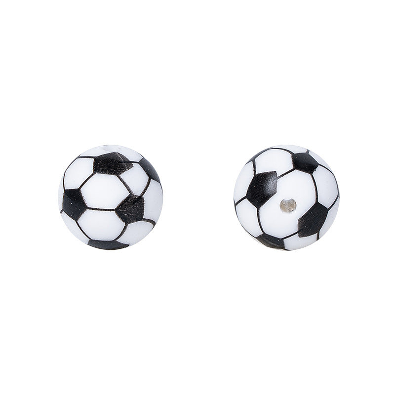 Baseball Football Bsketball Silicon Beads