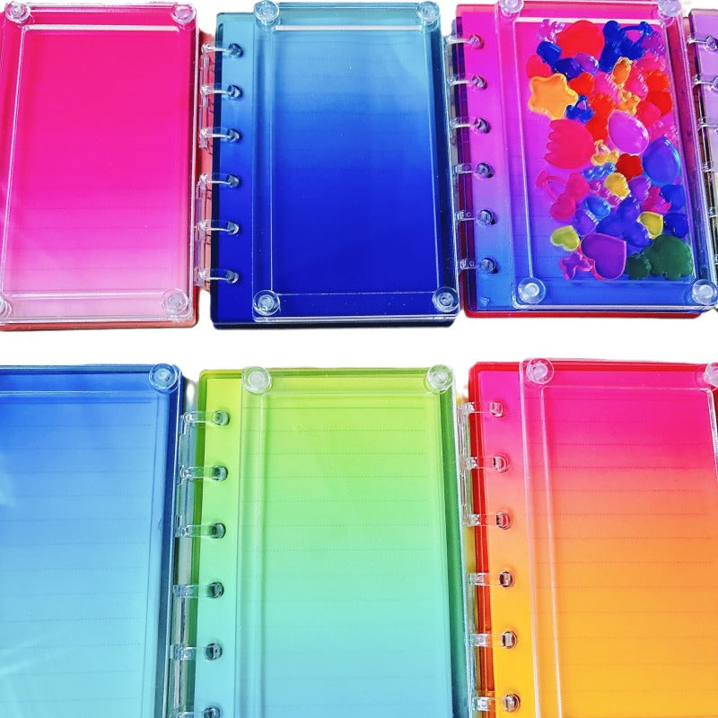 Colorful Acrylic Shaker Notebook