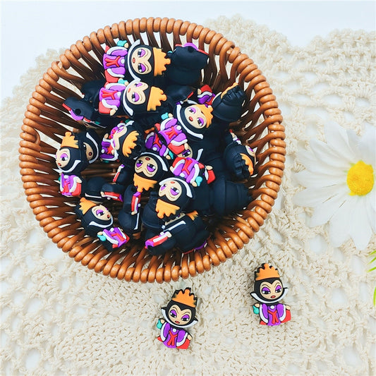 3D Queen Silicon Focal Beads