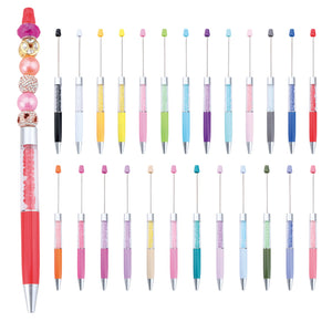 75-piece rhinestone empty barrel pens set with 25 DIY craft pens, 25 refills and 25 storage bags complete set