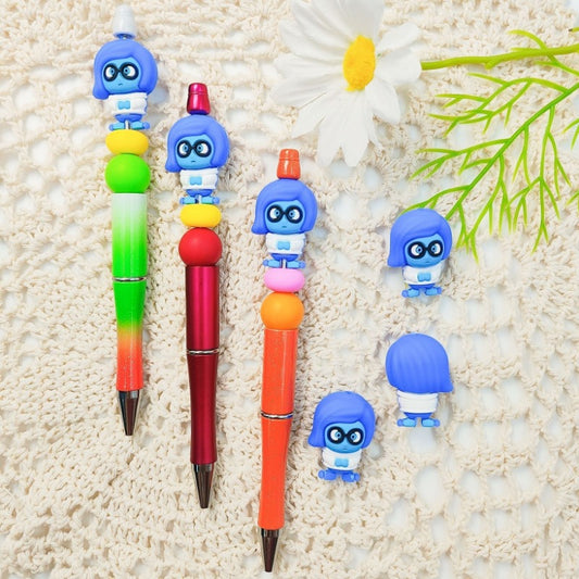 3D Girl Silicone Focal Beads