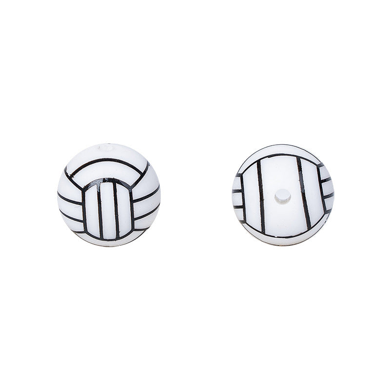 Baseball Football Bsketball Silicon Beads