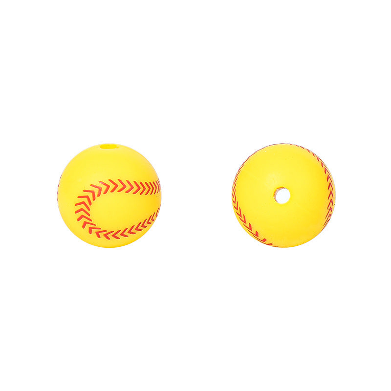 Baseball Football Bsketball Silicon Beads