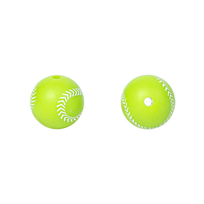 Baseball Football Bsketball Silicon Beads