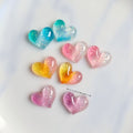 20pcs Glitter Heart Mini Resin Charms