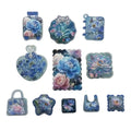 100PCS 3D Relief Luminous Flower Acrylic Beads
