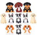 30 pieces of 3D cartoon dog silicone beads in 6 adorable puppy designs for DIY pen crafting and jewelry making