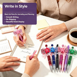 30-piece pen kit contents showing 10 pens 10 black refills and 10 matching storage pouches